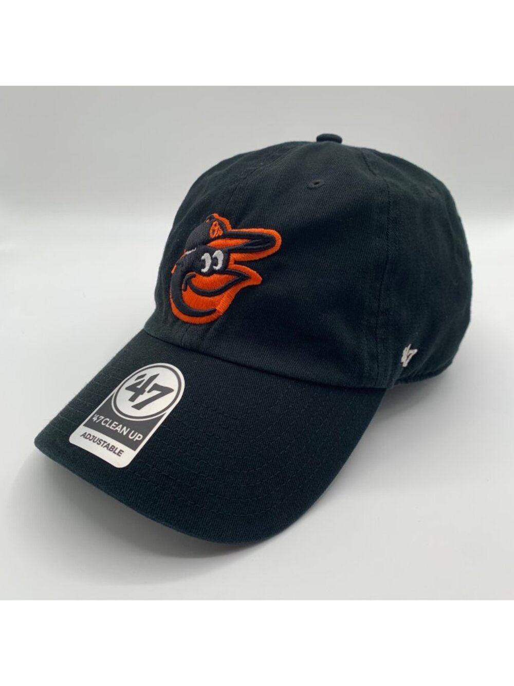 Baltimore Orioles MLB Black 47 Brand Clean Up Relaxed Fit Strapback Hat New